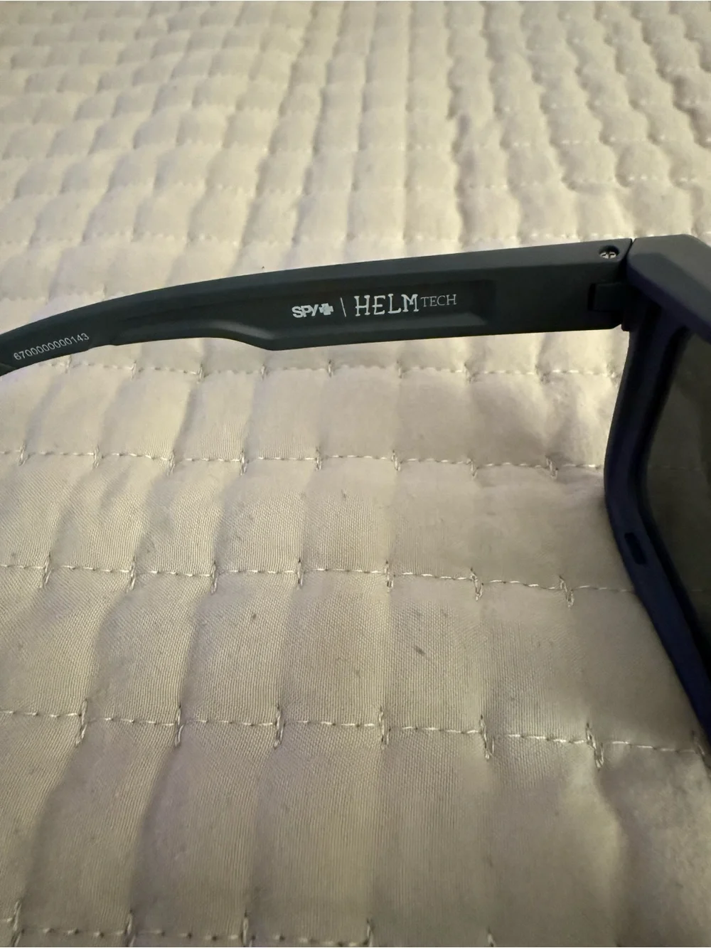 SPY Helm Men's Matte Gray Frame Sunglasses with Dark Lenses